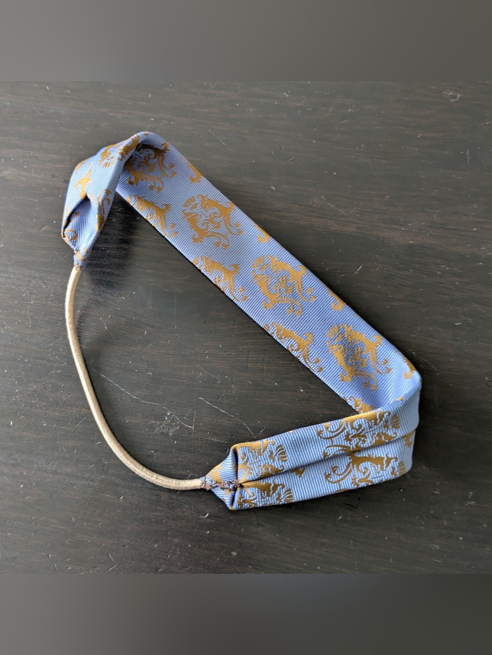 Handmade Vintage Tie Headband - Picture 3 of 3